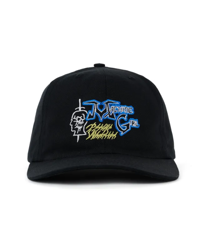 Brain Dead x Machine Girl 6 Panel Hat - Black made by Brain Dead