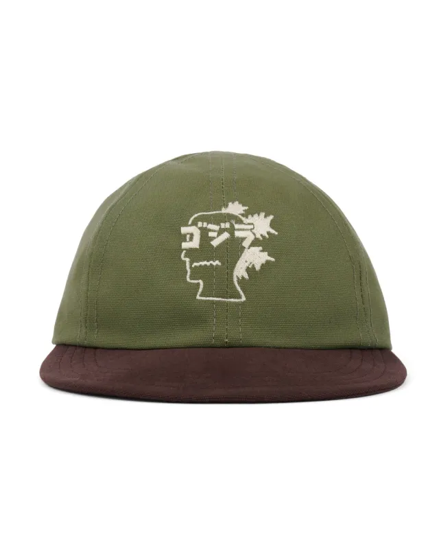 Brain Dead x Godzilla 6 Panel Engineer Hat - Olive made by Brain Dead