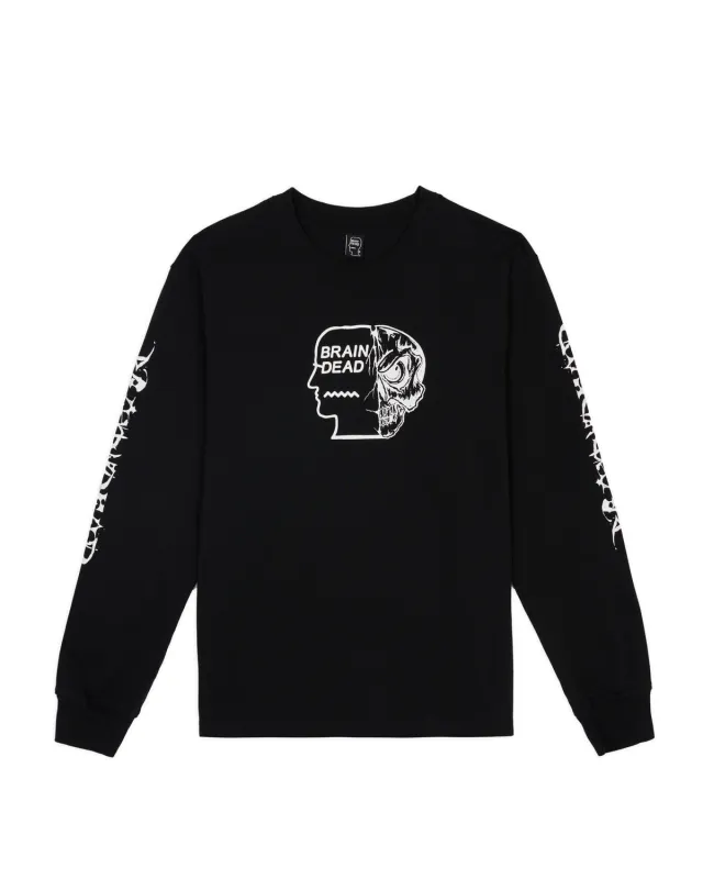 Skull Mech Long Sleeve - Black sold by Brain Dead