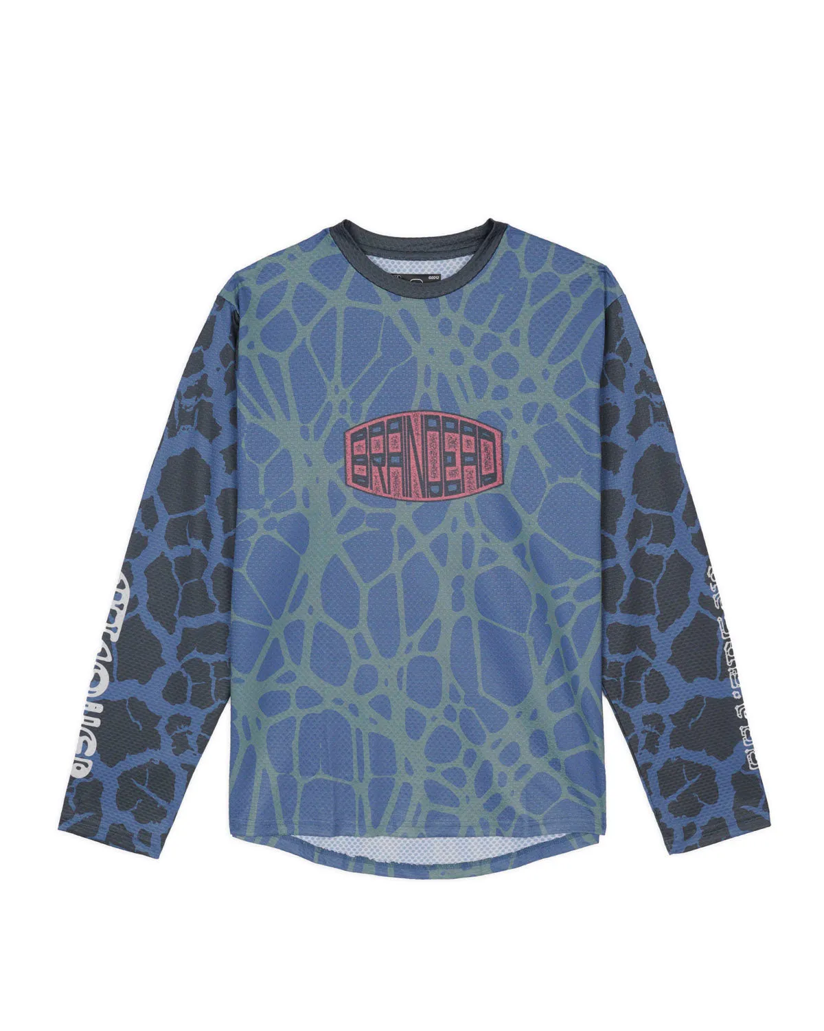 Brain Dead x Attaquer Long Sleeve Tech T-shirt - Blue Multi sold by Brain Dead