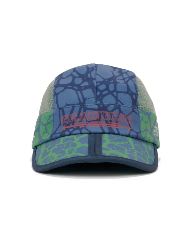 Brain Dead x Attaquer Folding Hat - Blue Multi made by Brain Dead