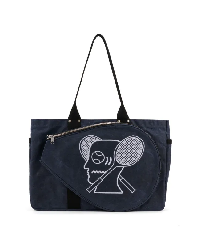 Brain Dead Equipment Waxed Canvas Tennis Tote - Navy made by Brain Dead