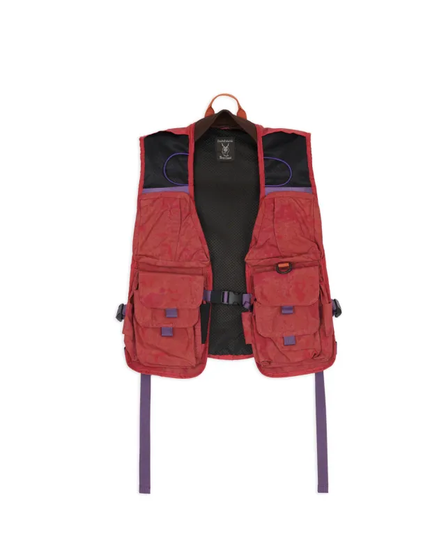 Brain Dead x South2 West8 Fishing Vest Pack - Pink made by Brain Dead