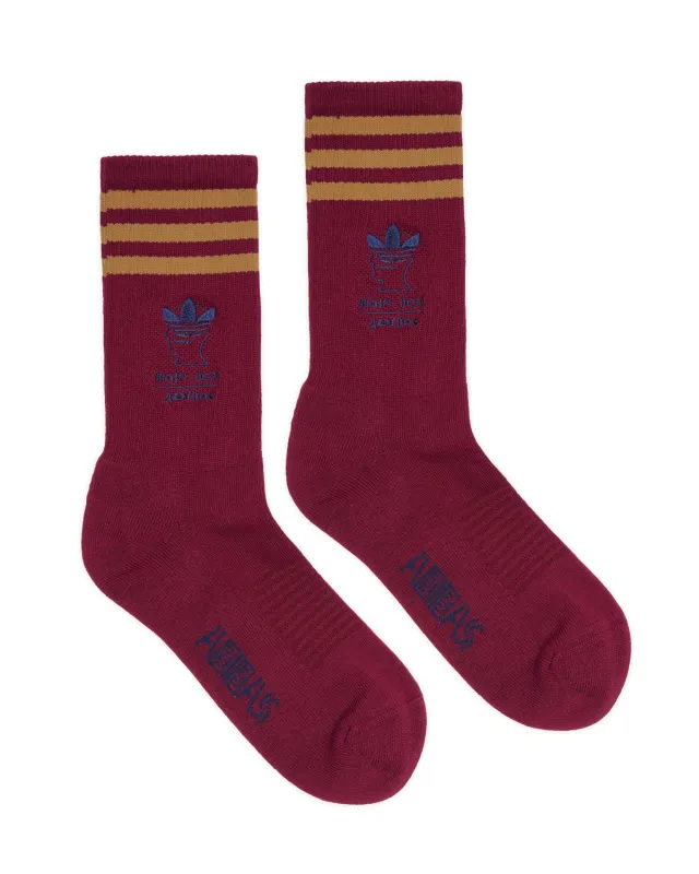 Brain Dead x adidas Socks - Maroon made by Brain Dead