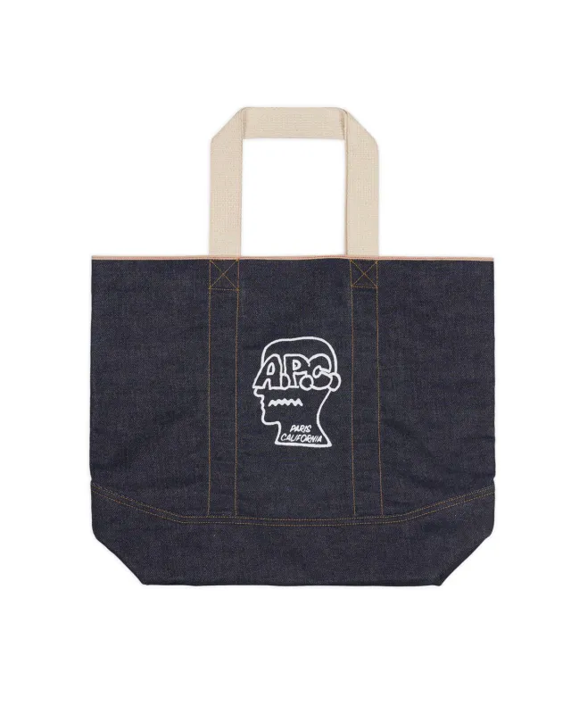 Brain Dead x A.P.C. Selvedge Denim Tote Bag - Indigo sold by Brain Dead