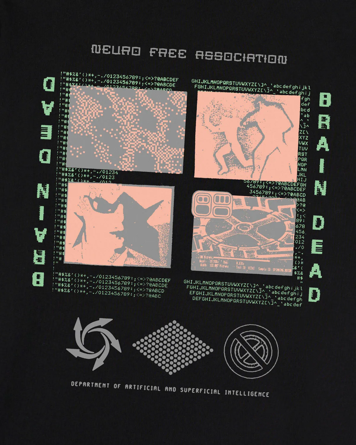 Neuro Free Association T-shirt - Black sold by Brain Dead product image thumbnail 2