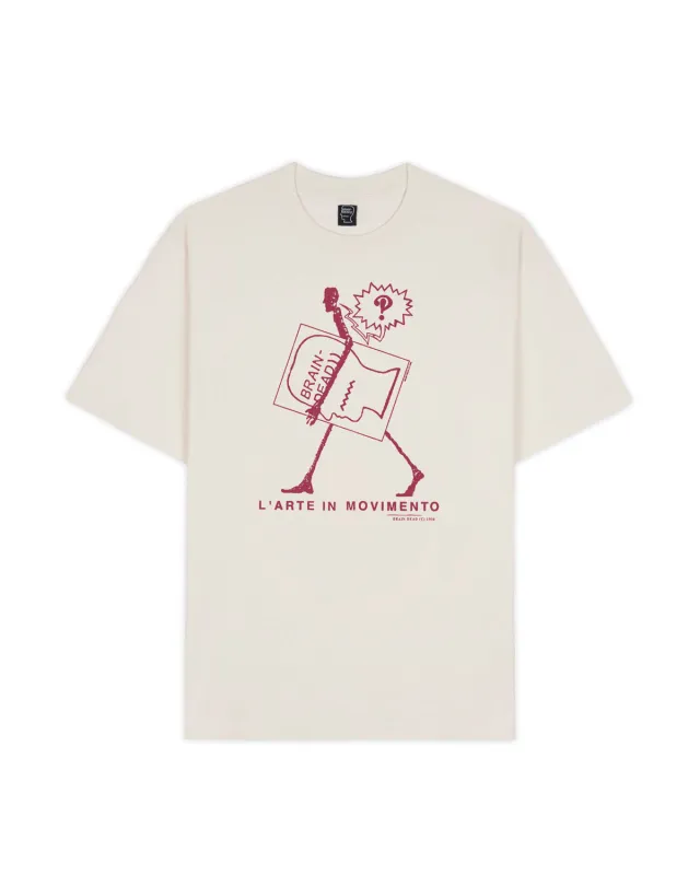 Movimento T-shirt - Cream made by Brain Dead