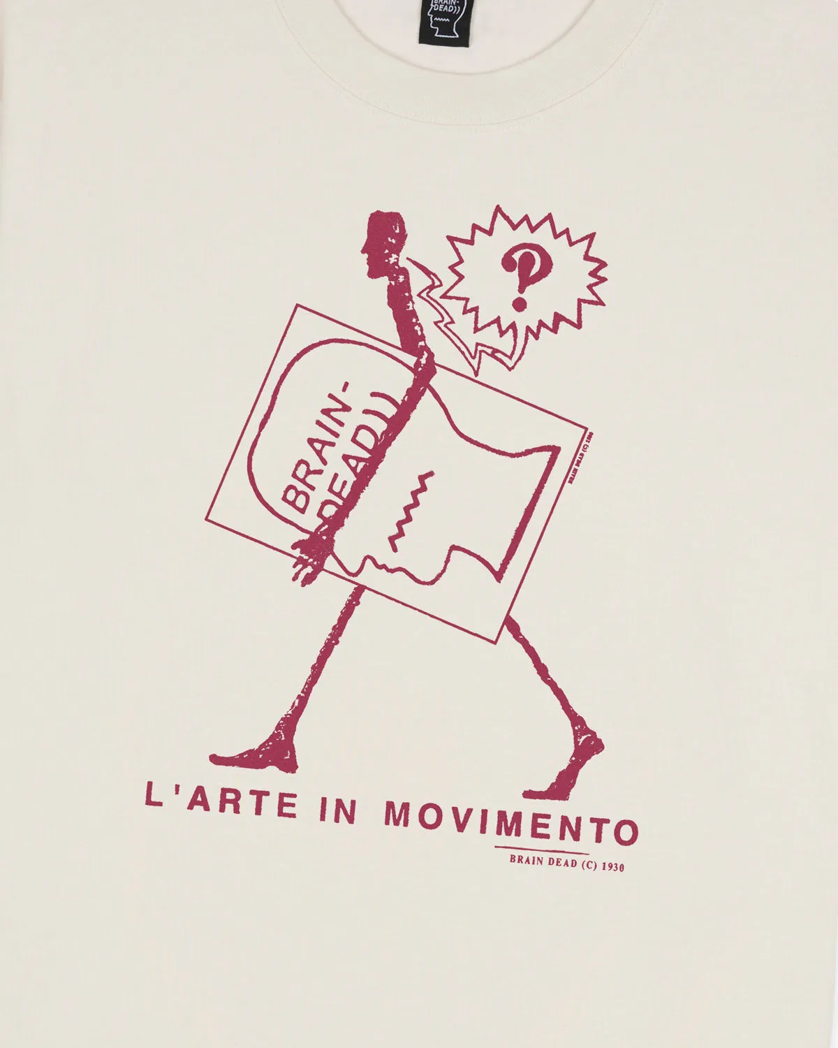 Movimento T-shirt - Cream sold by Brain Dead product image thumbnail 2