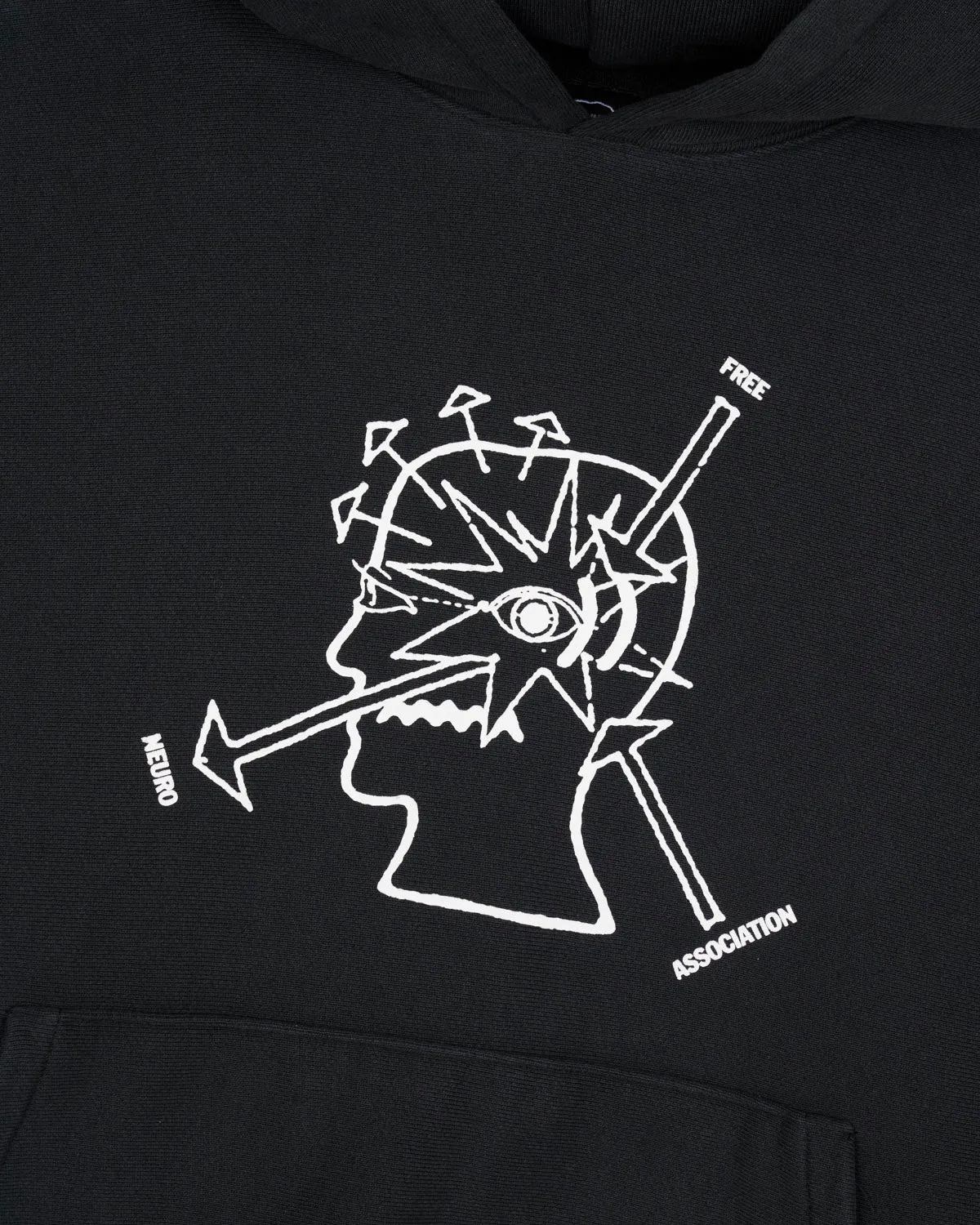 Neuro Free Association Hoodie - Washed Black sold by Brain Dead product image thumbnail 2