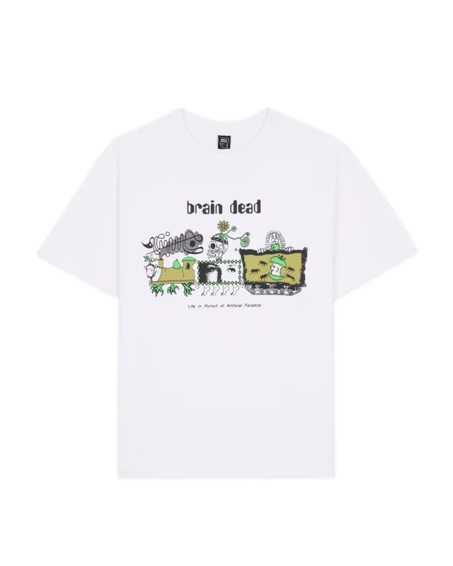 Artificial Paradise T-shirt - White made by Brain Dead