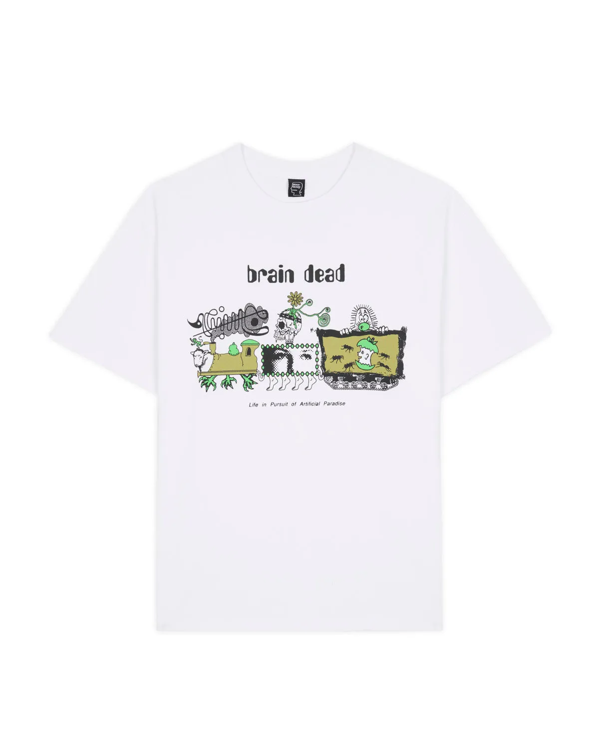 Artificial Paradise T-shirt - White sold by Brain Dead