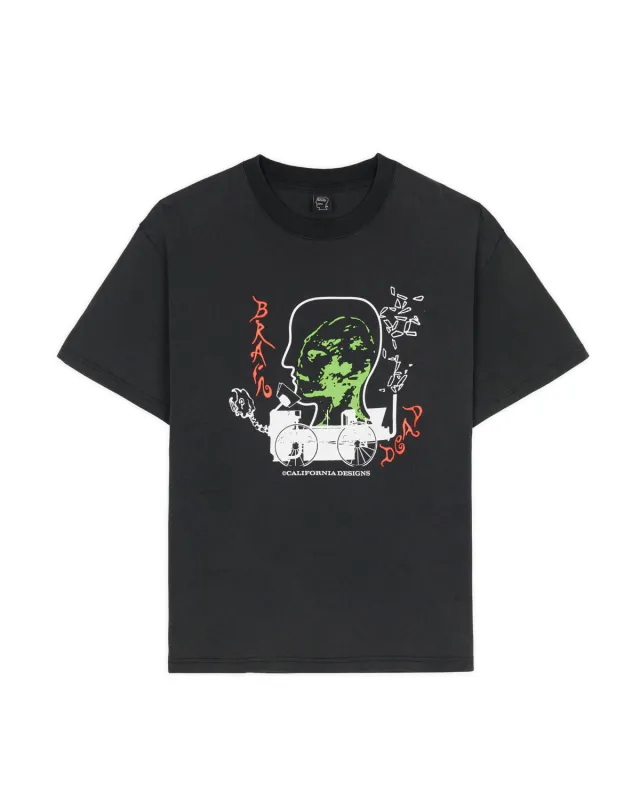 Alien Tractor T-shirt - Washed Black made by Brain Dead