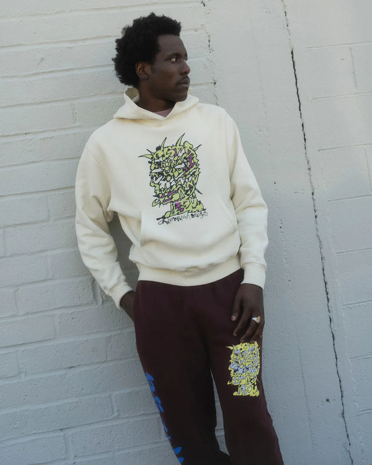 Scrambled Head Hoodie - Natural sold by Brain Dead product image thumbnail 4