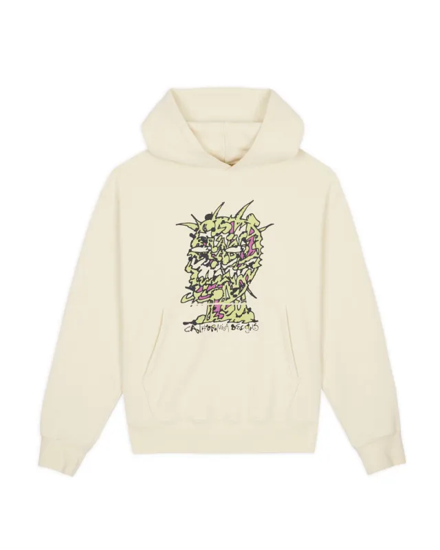 Scrambled Head Hoodie - Natural made by Brain Dead
