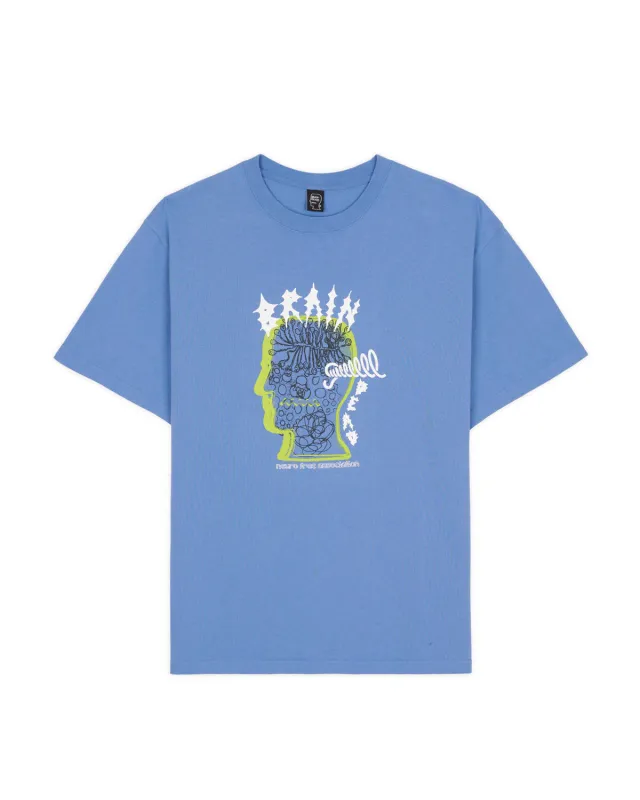 Ringing Ear T-shirt - Blue made by Brain Dead