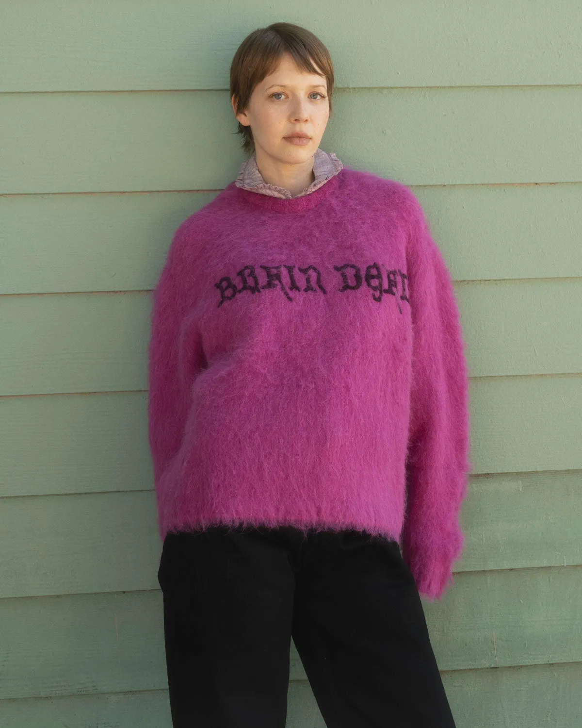 Boxy Knit Sweater - Fuchsia sold by Brain Dead product image thumbnail 5