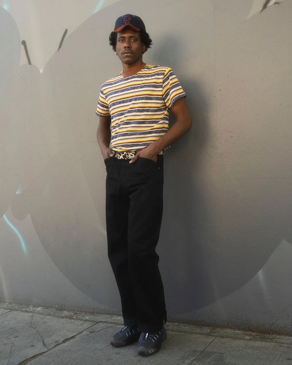 Toni Stripe T-shirt - Yellow Multi sold by Brain Dead product image thumbnail 4