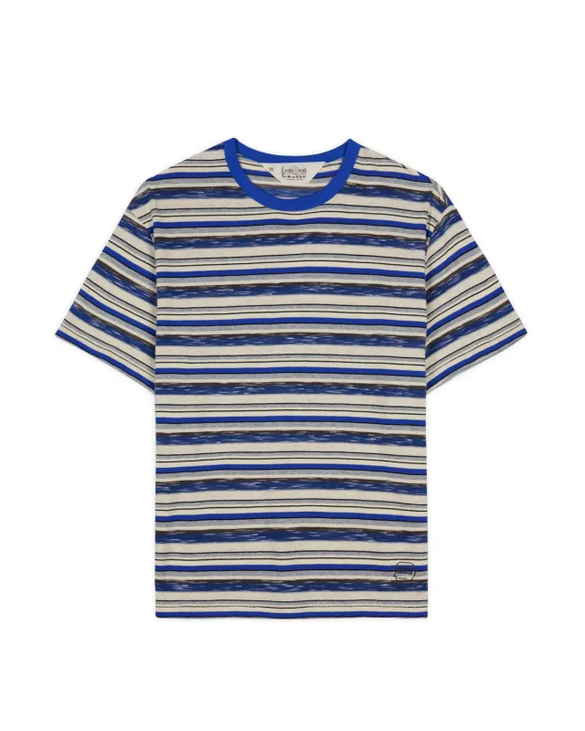 Toni Stripe T-shirt - Blue Multi made by Brain Dead
