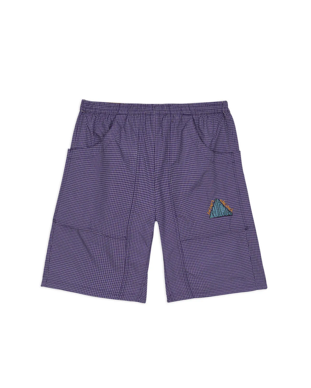 Gridded Ripstop Utility Short - Blueberry sold by Brain Dead