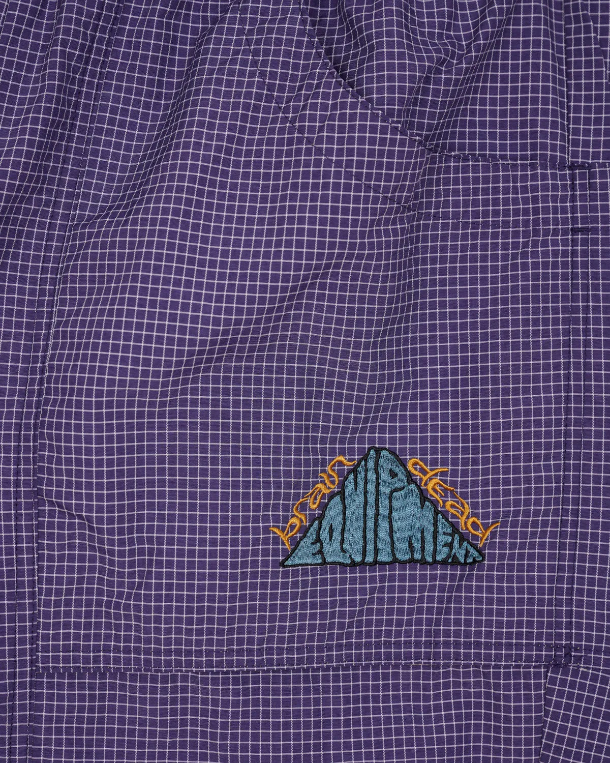 Gridded Ripstop Utility Short - Blueberry sold by Brain Dead product image thumbnail 4