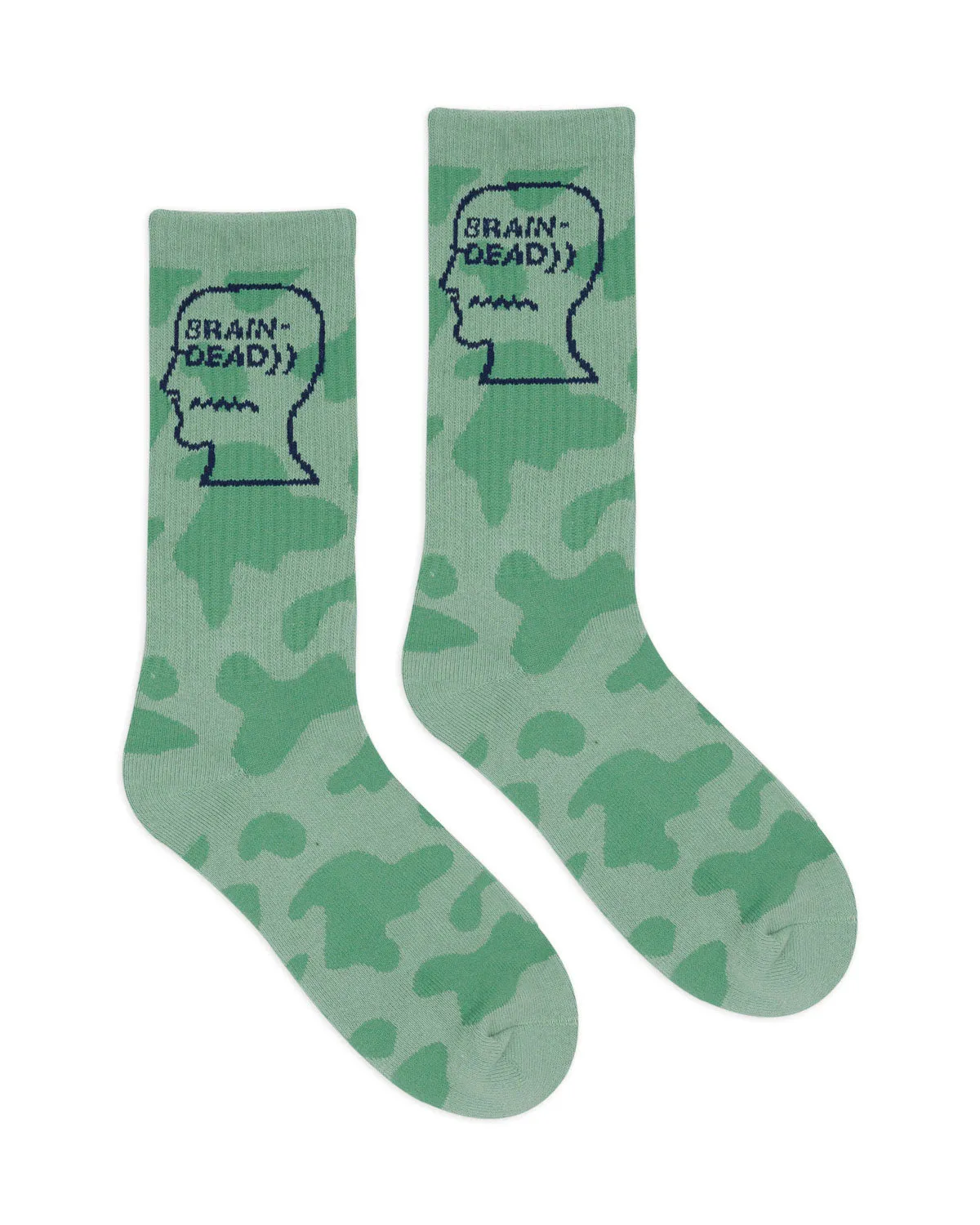 Logohead Crew Socks - Green Cow sold by Brain Dead product image thumbnail 2