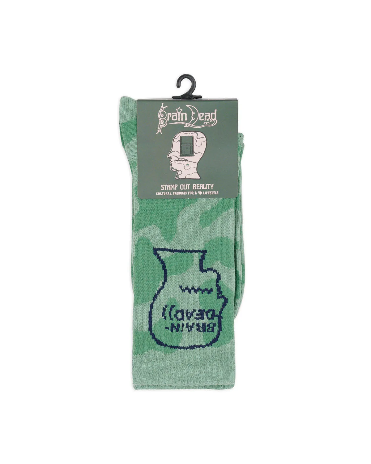 Logohead Crew Socks - Green Cow sold by Brain Dead product image thumbnail 3