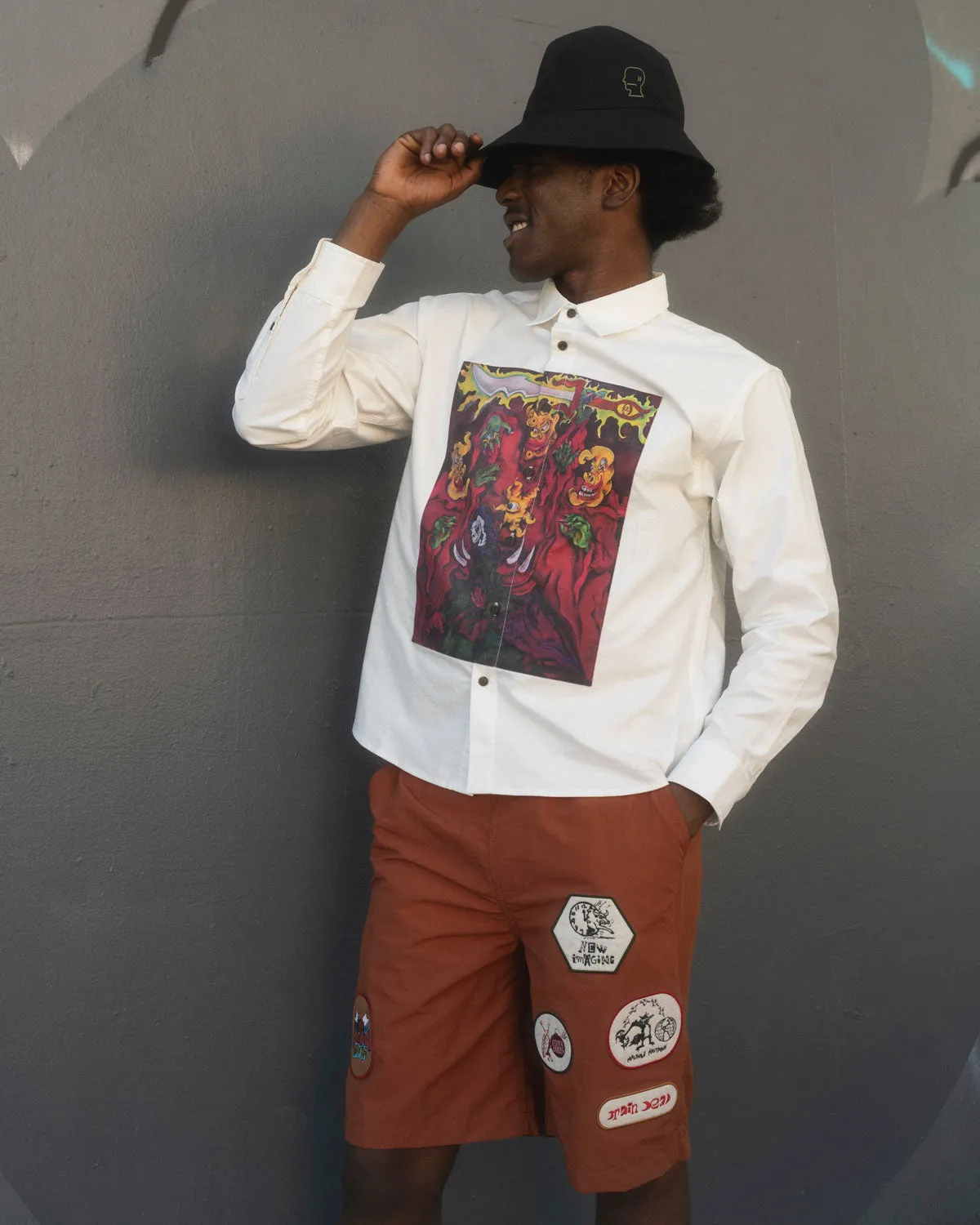 Mythic Star Oxford Shirt - White sold by Brain Dead product image thumbnail 5