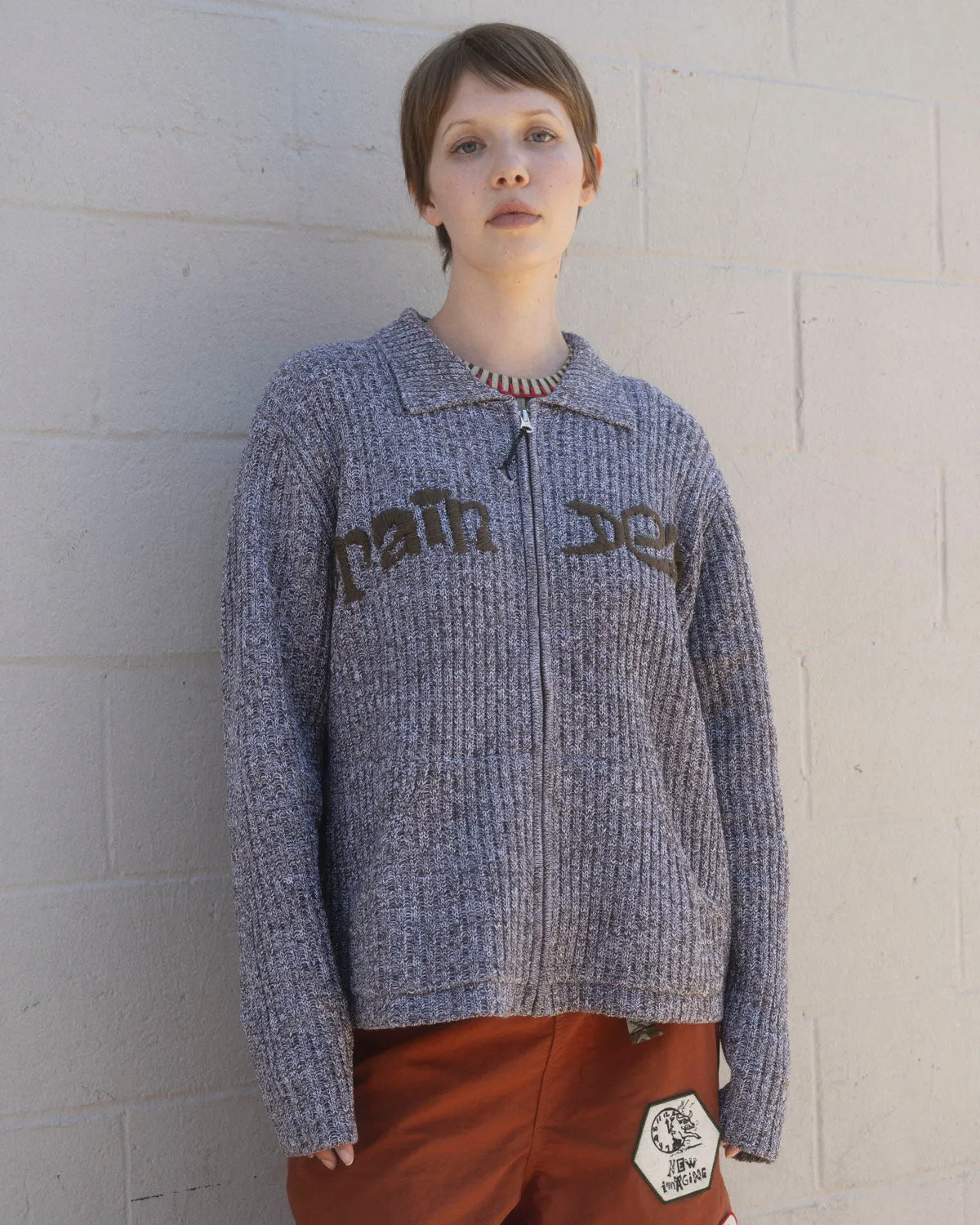 Rib Knit Cardigan - Brown Multi sold by Brain Dead product image thumbnail 5