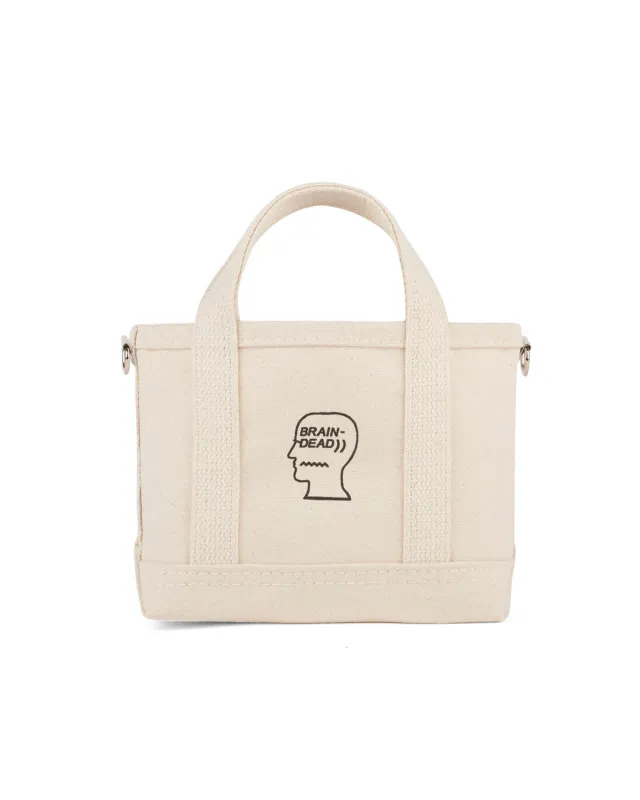 Brain Dead x Steele Logohead Canvas Mini Tote - Natural made by Brain Dead