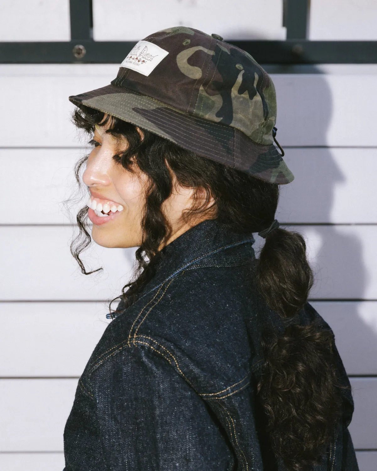 Adjustable 6 Panel Bell Hat - Camo sold by Brain Dead product image thumbnail 4