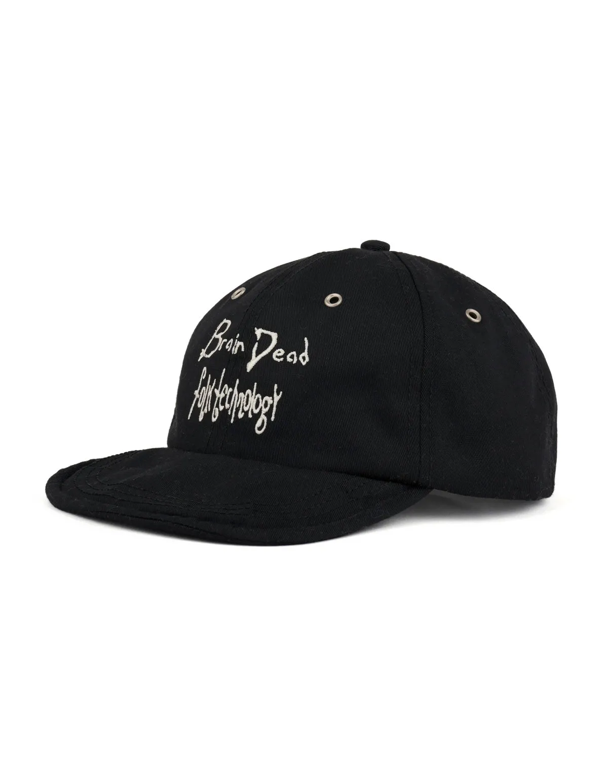 Folk Technology Wire Brim 6 Panel Hat - Black sold by Brain Dead product image thumbnail 2