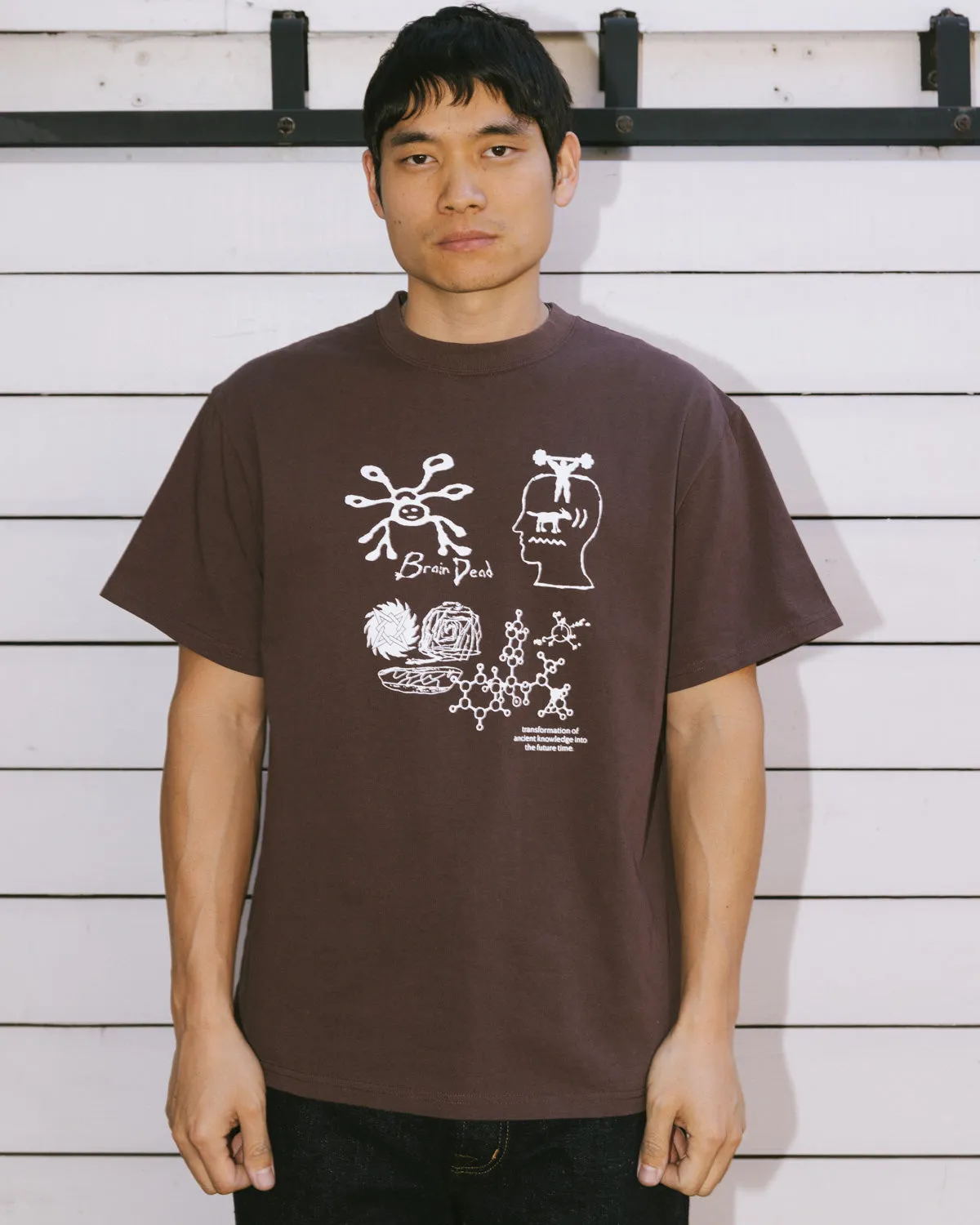 Ancient Knowledge T-shirt - Berry sold by Brain Dead product image thumbnail 2