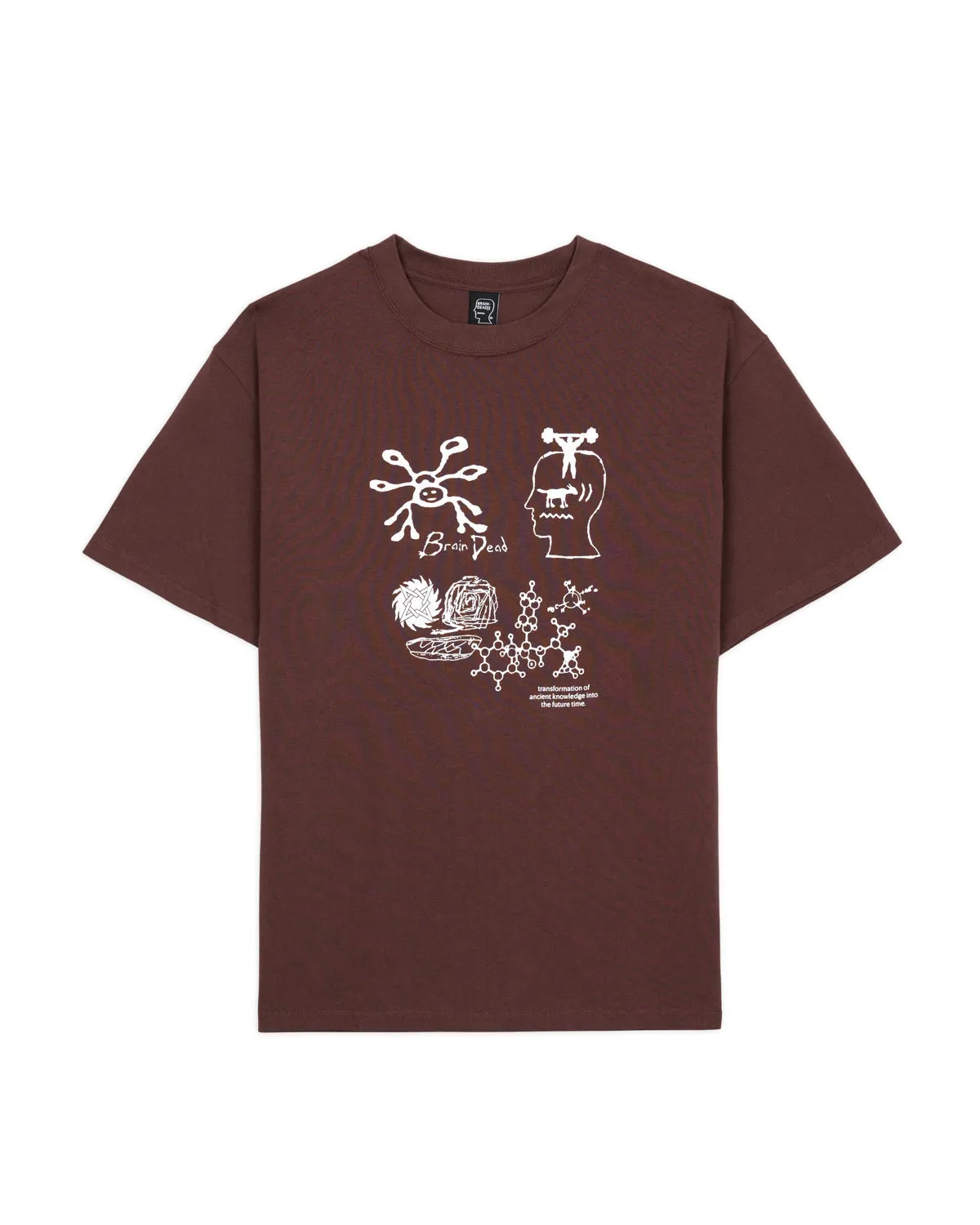 Ancient Knowledge T-shirt - Berry sold by Brain Dead