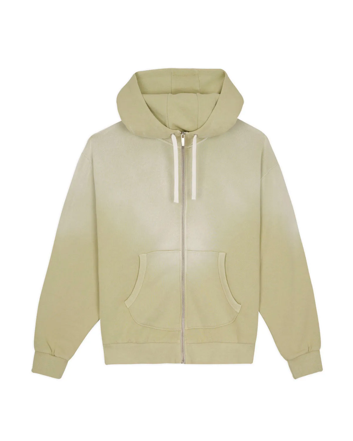 Padded Elbow Zip-Up Hoodie - Sand sold by Brain Dead