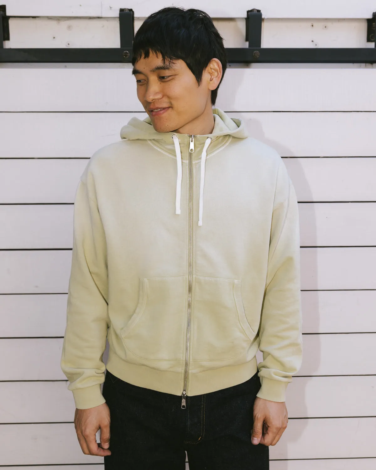 Padded Elbow Zip-Up Hoodie - Sand sold by Brain Dead product image thumbnail 2