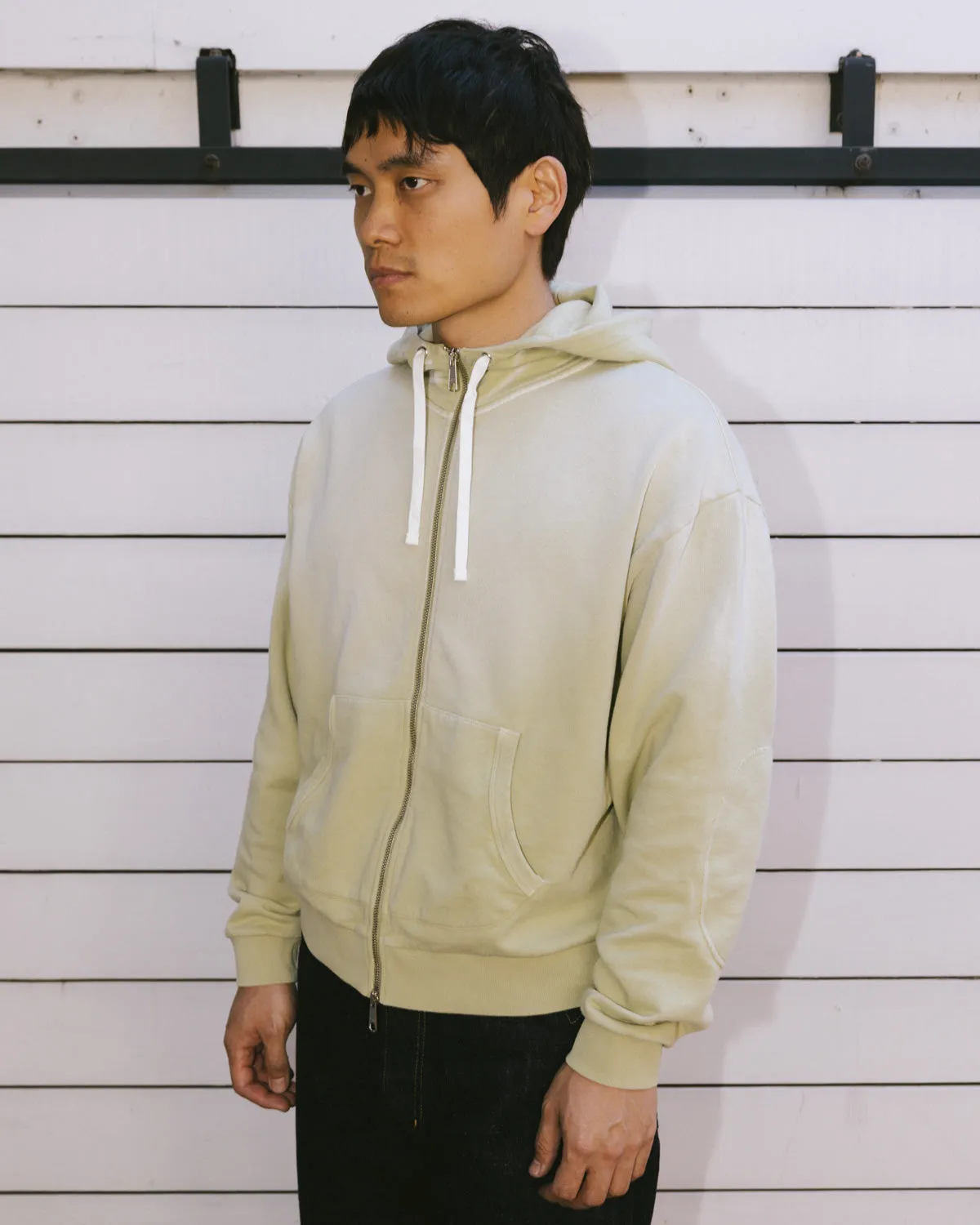 Padded Elbow Zip-Up Hoodie - Sand sold by Brain Dead product image thumbnail 4