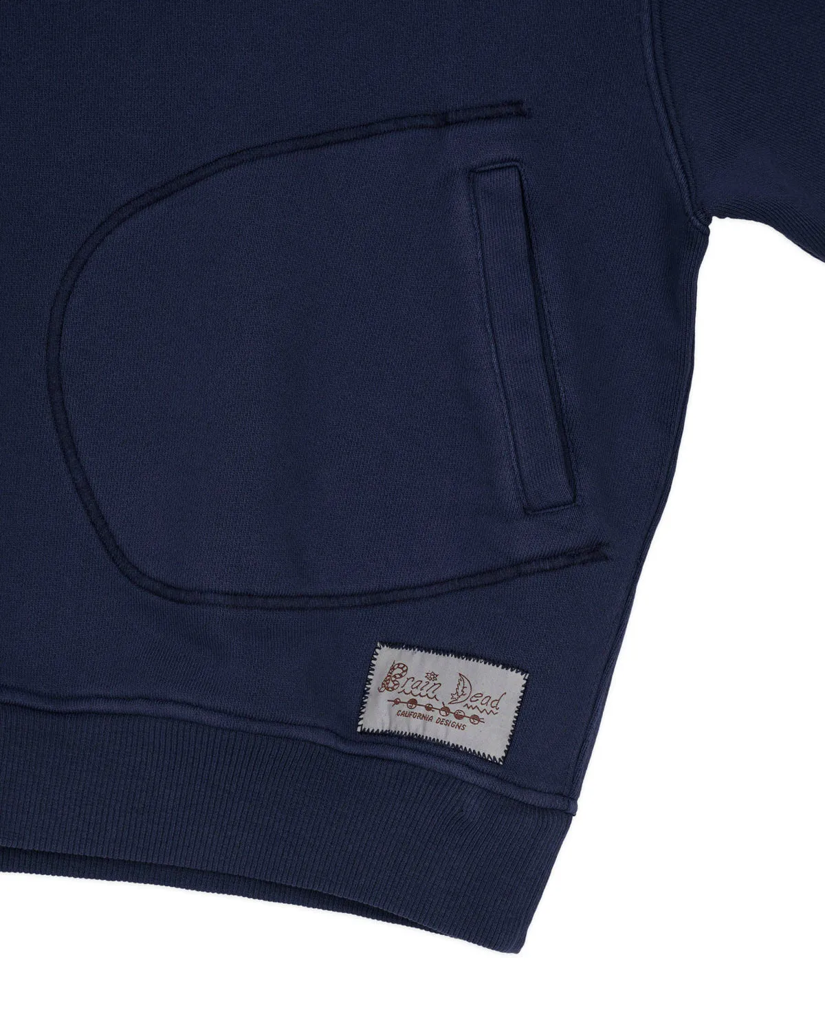 Half Zip Collared Sweatshirt - Midnight sold by Brain Dead product image thumbnail 5