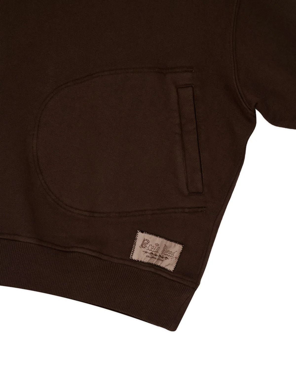 Half Zip Collared Sweatshirt - Brown sold by Brain Dead product image thumbnail 3