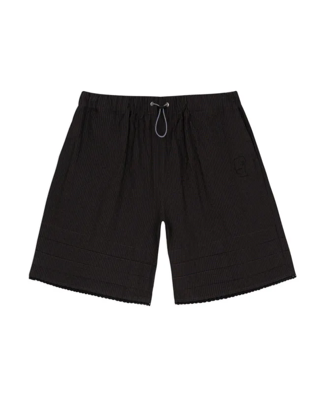 Gingham Shorts - Black made by Brain Dead