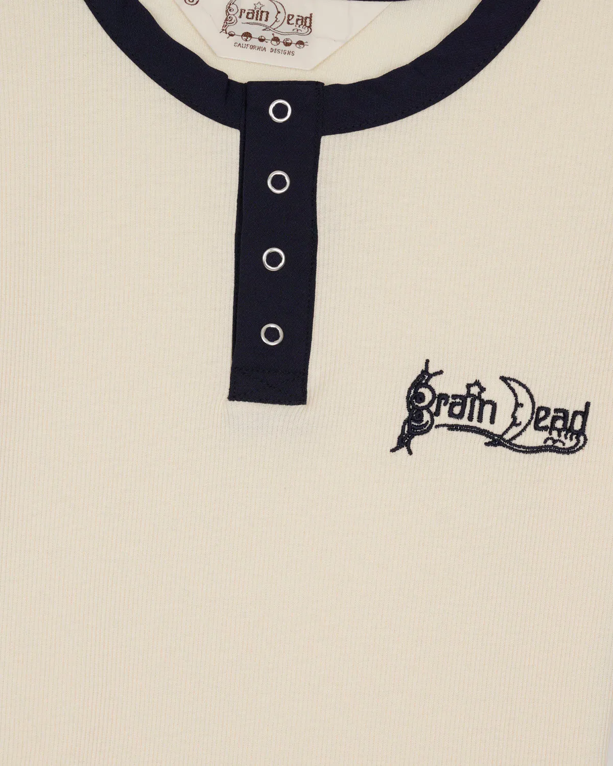 Ribbed Henley - Natural sold by Brain Dead product image thumbnail 3