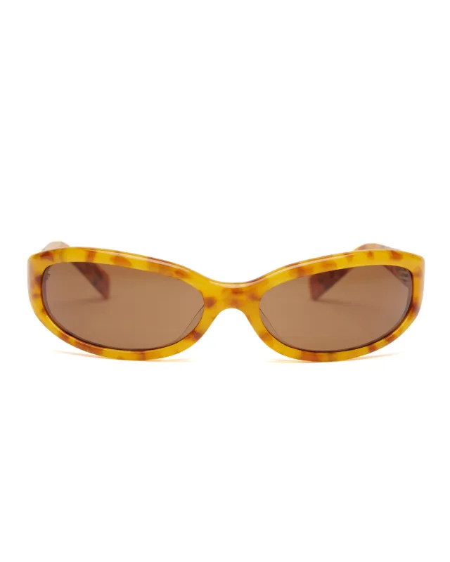 Bingo Post Modern Primitive Eye Protection - Amber Tortoise made by Brain Dead