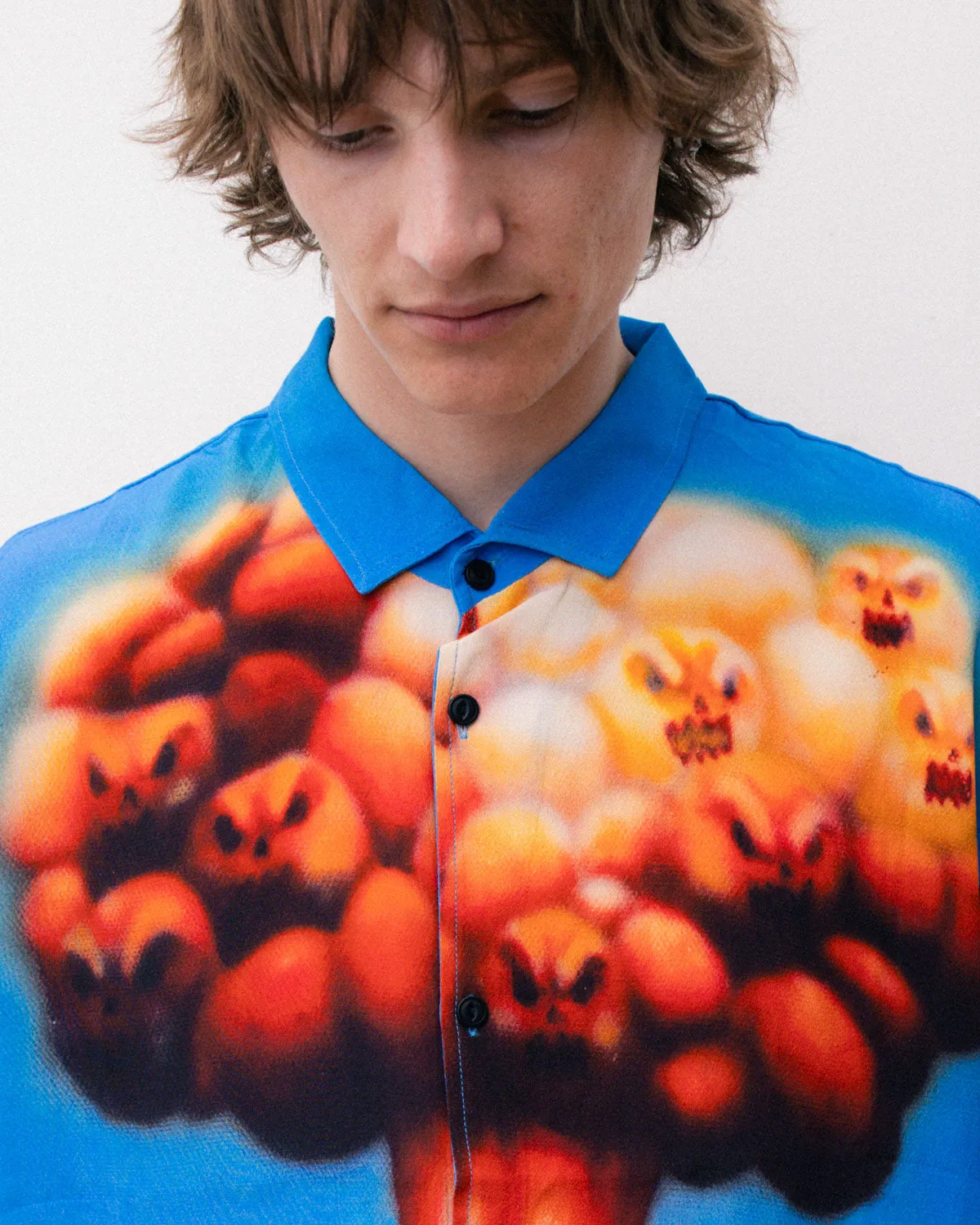 Explosion Short Sleeve Button Down Shirt - Blue Multi sold by Brain Dead product image thumbnail 4