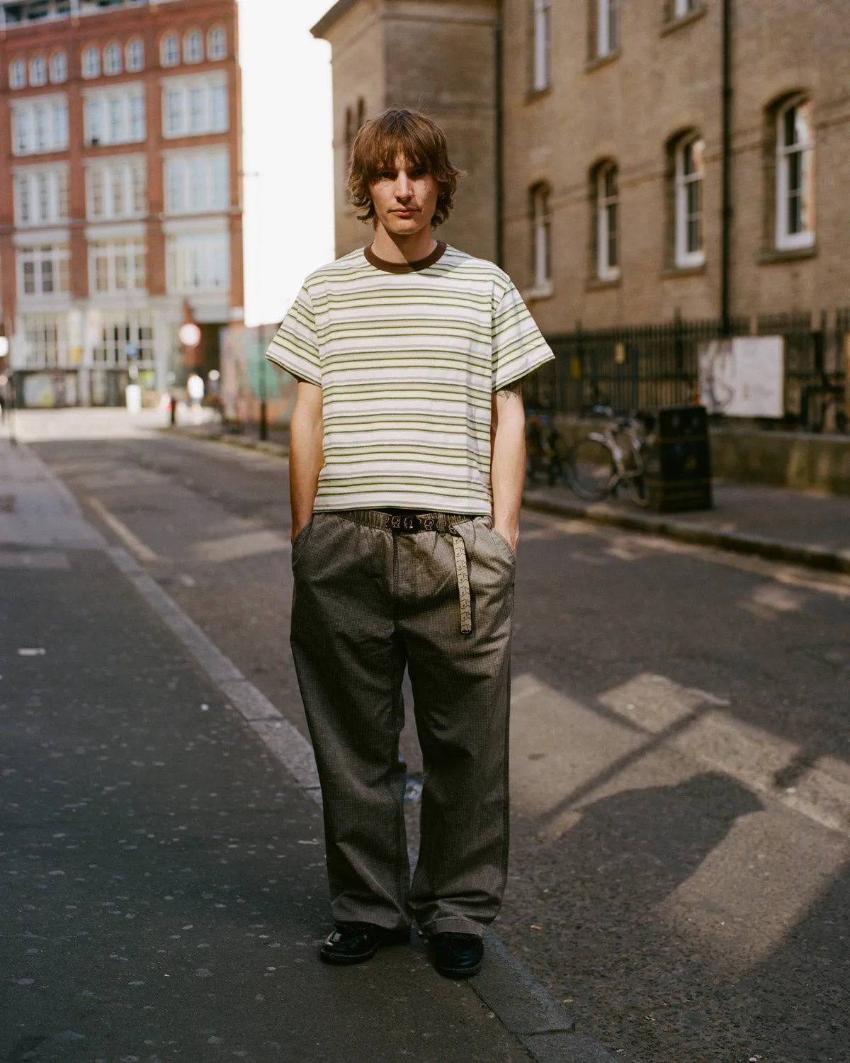 Looped Stripe T-shirt - Green Multi sold by Brain Dead product image thumbnail 4