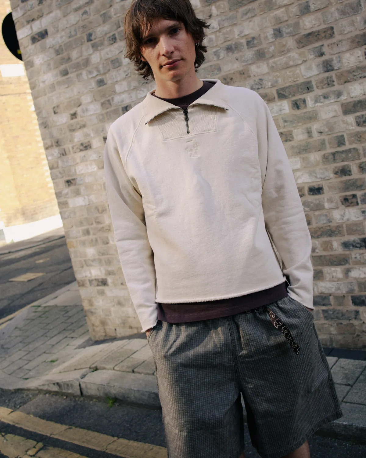 Raglan Mock Neck Pullover - White sold by Brain Dead product image thumbnail 4