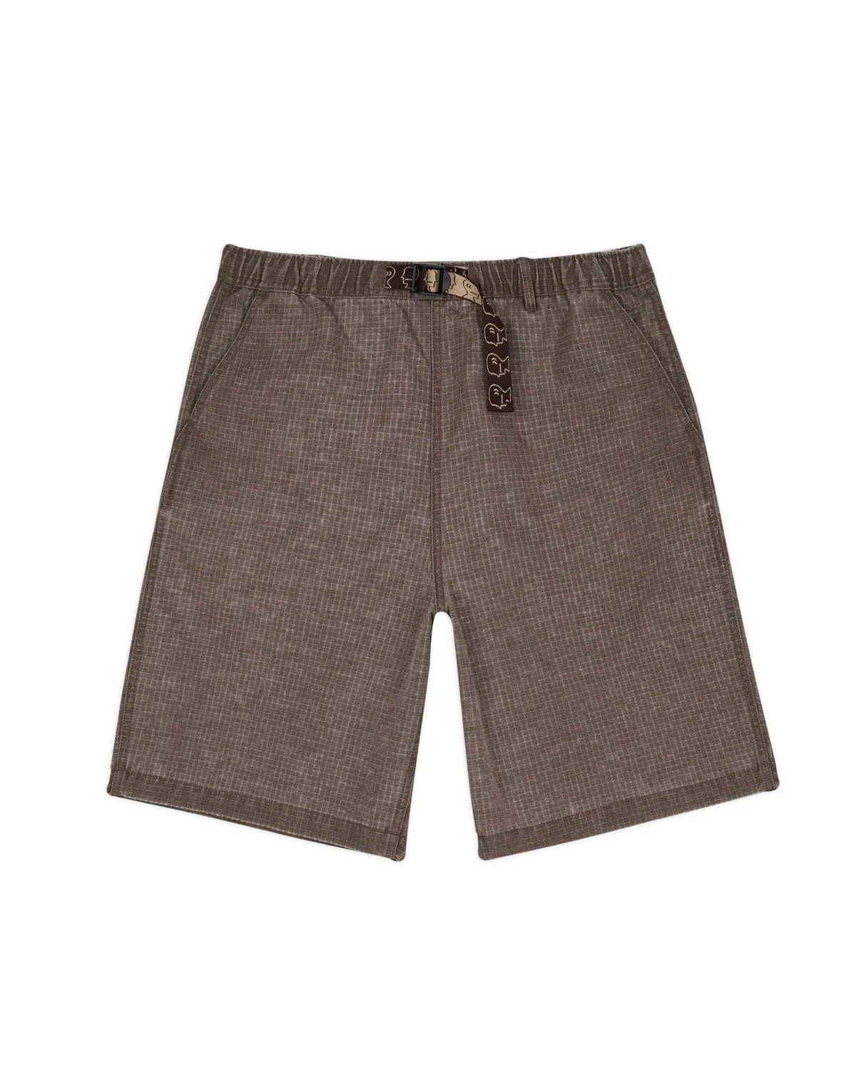 Washed Ripstop Equipment Climber Short - Brown sold by Brain Dead