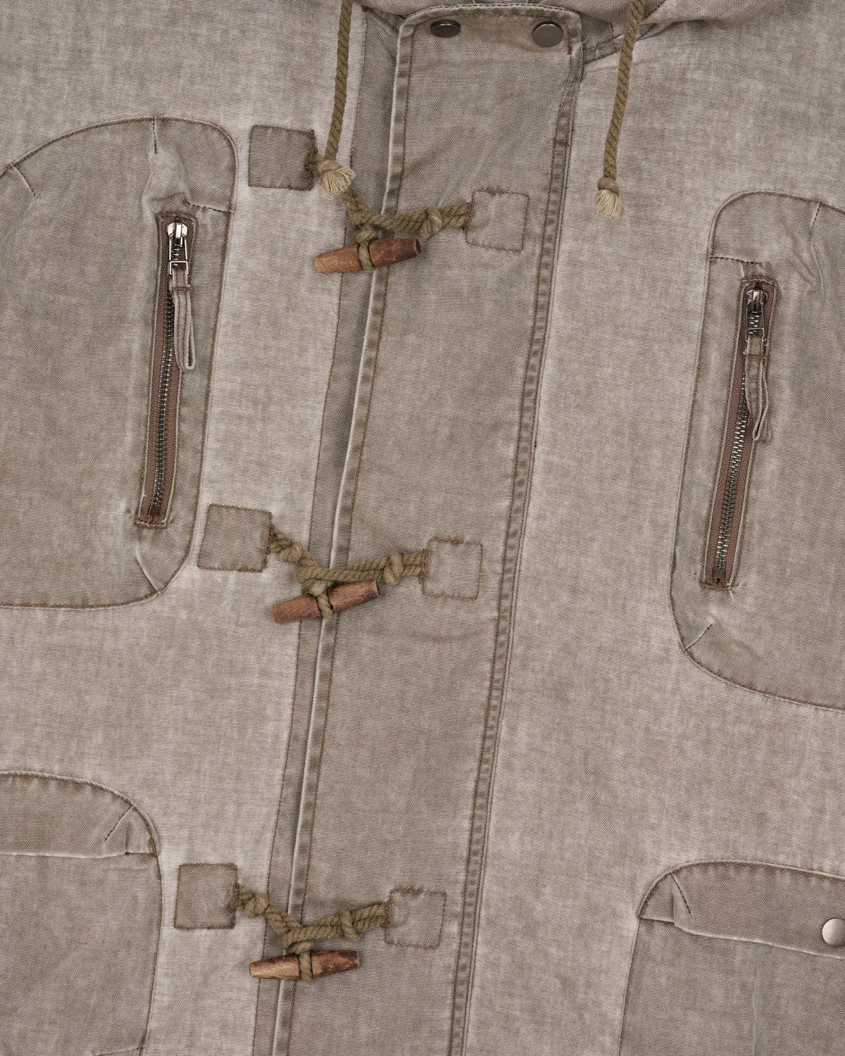 Washed Ripstop Toggle Jacket - Brown sold by Brain Dead product image thumbnail 3