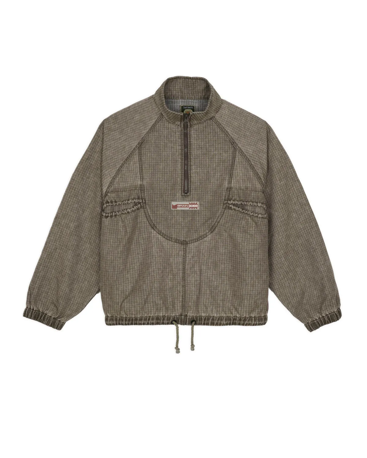 Washed Ripstop Equipment Half Zip - Brown sold by Brain Dead
