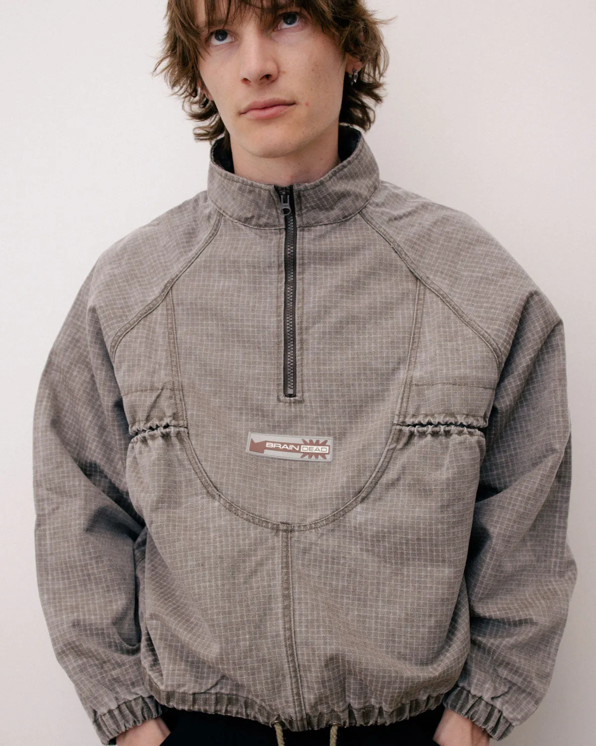 Washed Ripstop Equipment Half Zip - Brown sold by Brain Dead product image thumbnail 2