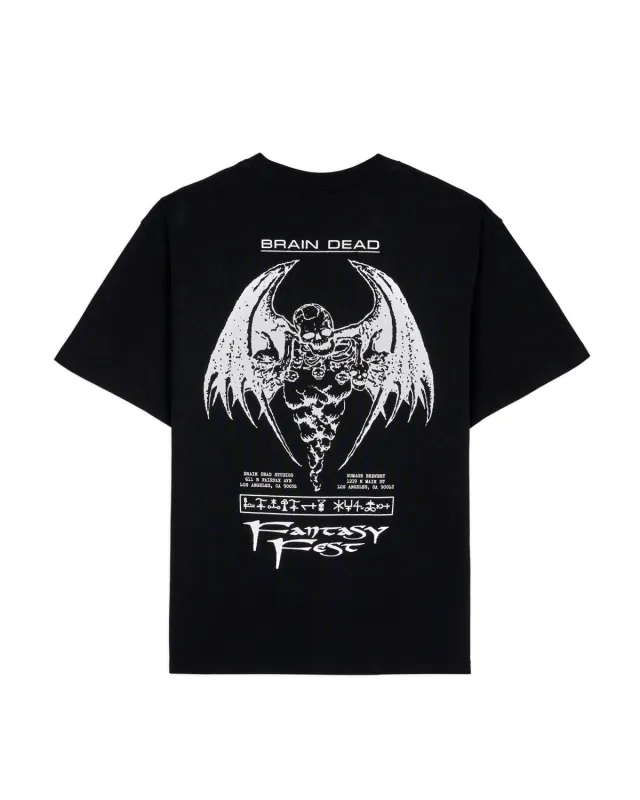 Brain Dead Fantasy Fest T-shirt - Black made by Brain Dead