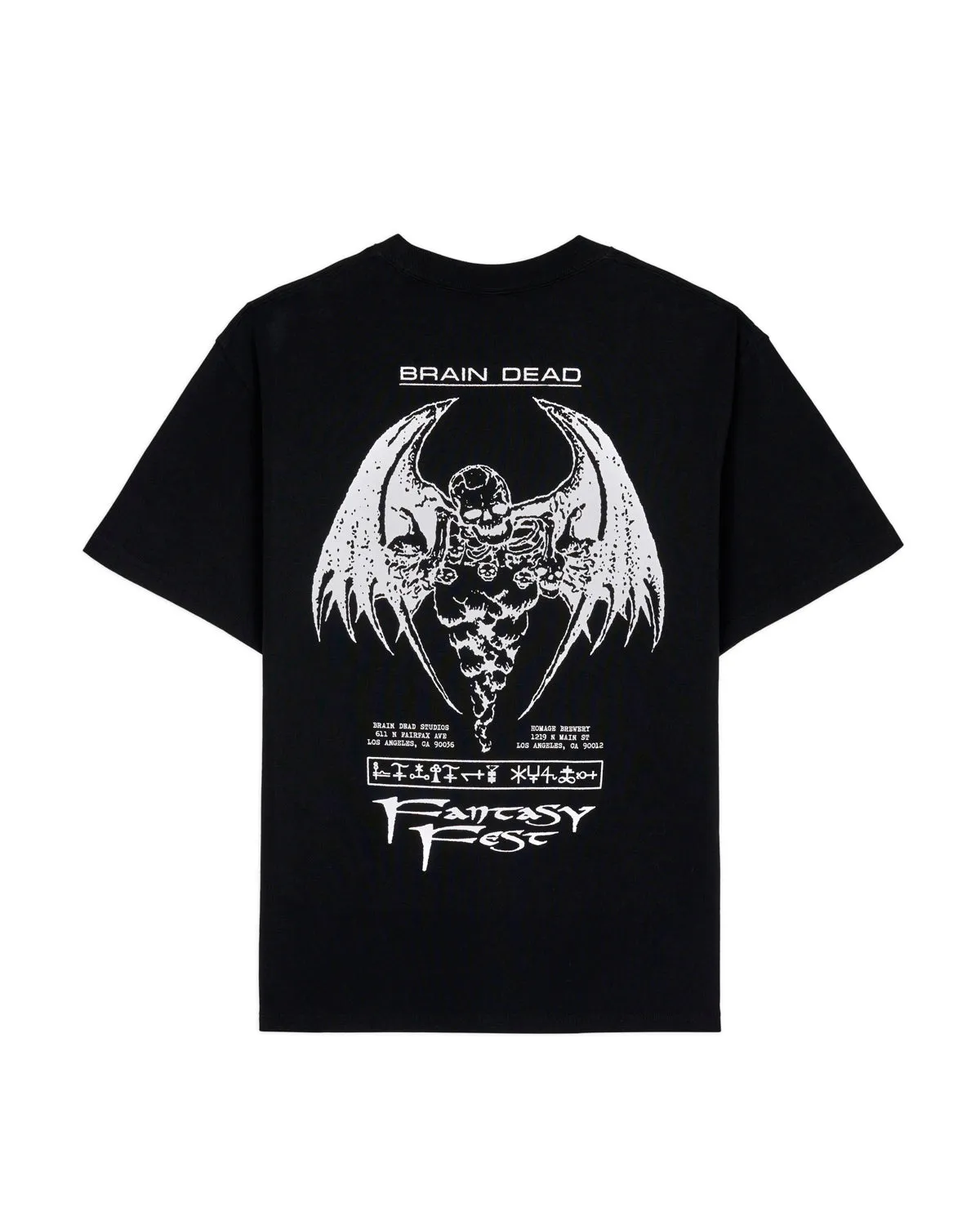 Brain Dead Fantasy Fest T-shirt - Black sold by Brain Dead